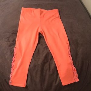 Fabletics Capri Leggings with lace-up detail
